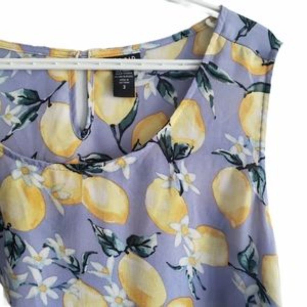 Torrid Lemon Print Flowy Summer Plus Size Tank Top - image 3